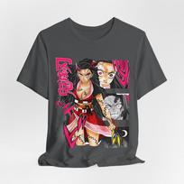 Nezuko Demon Form Tee, Japanese Anime Graphic Unisex Shirt, Unisexga Unisex Jersey XL