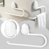 Suction Cup Bathroom Shelf, Square Wall Mounted Storage for Shower, Kitchen and Toilet - No Drilling Needed One Size
