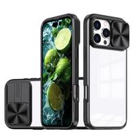 Shell captain Applicable to iPhone16Pro mobile phone case Charm armor window pushing lens Apple 16ProMax transparent two-color iPhone 17 Pro Max juoda