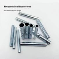 Stiklo pluošto strypo jungtis šiltnamio atramai - Greito prijungimo nerūdijančio plieno jungtys 5mm Connector - 15 pcs sidabras