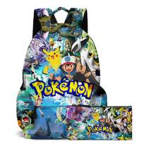 (E) Pokemon Pikachu bag Shoulder bag Student school bag Computer bag A