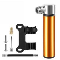 Portable Aluminum Alloy Mini Bike Pump Hand Air Lightweight High Pressure Inflator for Mountain Road Bicycles On the Go A4