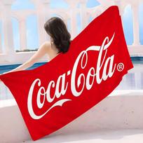 C-Coca-Colas Microfiber Printed Beach Towel Mountain Climbing Yoga Beach Swimming Running Absorbent Soft Towel Cotton 30x30cm