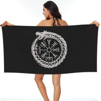 Vikingų Odino Valknut Rūnos Paplūdimio Rankšluostis Minkštas Mikropluoštas Greitai Džiūstantis Sugeriantis Greiti Rankšluosčiai Alpinizmui 70x140 cm