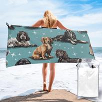 The Cocker Spaniel Beach Towel Soft Microfiber Quick Dry Absorbent Quick Towels For Yoga 70x140 cm