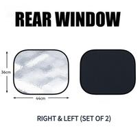 4-Layer Thicken Car Side Sun Shade Electrostatic Side Window Sun Visor Foldable Summer Uvr-Reflective Heat-Insulation Sunshade