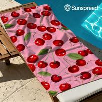 Vibrant Pink Cherries Quick Drying Bath Towel Microfiber beach towel light weight swimming camping yoga beach out 50x100cm