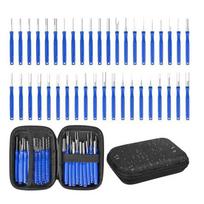 30Pcs/set Reusable Wire Terminal Removal Tool Pin Connector Removal Tool  Vehicle Maintenance mėlyna