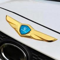 Naujos Sparno Formos Cinko Lydinio Lipdukai Automobilio Metaliniai Chromuoti Emblemos Lipdukai Porsche Cayenne Panamera Macan Boxster Cayman 718 911