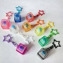 Portable Pentagram Pendant Mechanical Keyboard Switch Keychain Fingertip Toy Anti Anxiety Stress Relief Relaxing Tool For Adults
