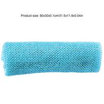 Afrikos tinklinės kempinės 80cm Afrikos šveičiamasis kūno tinklas Šveitimo prausimosi tinklas Servetėlė Ilga prausimosi kempinė Dušas blue