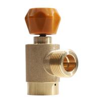 A84E-Adapter For CO2 Soda Watersparkler DUO Tank Canister Conversion For Soda Machine Gold+Orange