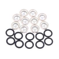 petite10Pcs Motorcycle Brake Master Cylinder Sight Glass Kit Oil Window for Hydraulic Brake Reservoir Quick Fix and Repairing