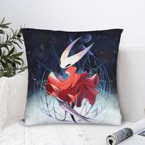 1Pc Fantasy Forest Hollow Knight Decorative Pillowcase, 2D Double Sided Print Polyester Cushion Cover, Magical Game Art Home Acc Peach skin 18*18(CM)-1Pcs