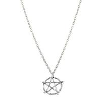 Vintage Gothic Pentagrams Pendant Necklace for Men Women Gothic Star Necklace Witchcraft Amulet Choker Necklace Jewelry 1