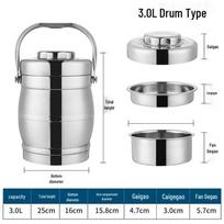 Yuro Stainless Steel Vacuum Insulated Portable Lunch Box