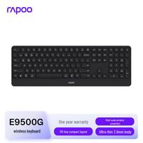 Rapoo E9500G Upgraded Ultra-thin Multi-mode Wireless Keyboard tamsiai pilka spalva