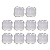 A52E 10PCS Four-Leaf Grass Shaped Earring Backs Silicone Flat Eartuds Backs for Studs sidabras