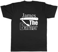 Personalised The Barber Mens Unisex T-Shirt Tee L