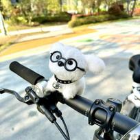 Puppy Pendant for Bicycle Handlebar Unique Decoration for Electric Bike Motorcycle Outdoor Riding Gift A2