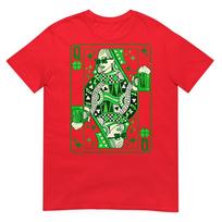 Shamrock Queen Playing Card Saint Patricks Day TShirt S