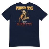 Pumpkin Spice Is My Blood Type Funny Halloween Vampire Tshirt S