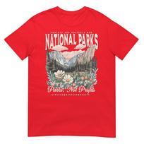 Floral Protect Our National Parks Retro Nature Conservation TShirt S