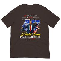 President Donald Trump Inauguration Day 2025 47th Usa Flag Tshirt S