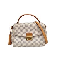 [Pre-Owned] Croisette Checkered Canvas Tote Shoulder Bag - Good #1OA9I0X ONE SIZE