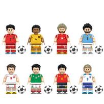 (8vnt-F) Pasaulio taurės futbolo žvaigždžių kaladėlių minifigūrėlės Vaikams Dovanos Žaislai Tinka Lego 8pcs-A