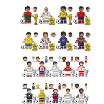 (18vnt.-A) Pasaulio taurės futbolo žvaigždžių kaladėlių minifigūrėlės Vaikų dovanos Žaislai 8pcs-A