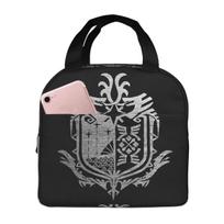 Monster Hunter World Insulated Lunch Bag for Women Kids Portable Food Boxes Thermal Lunch Box Tote One Size