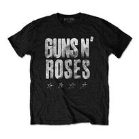 Men's Guns N Roses Paradise City Stars (Back Print) Slim Fit T-shirt X-Large 3XL