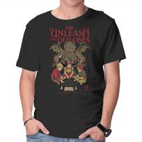 Unisex Crew Neck T-Shirt How To Unleash The Old Ones Graphic Short Sleeve Casual Tee M