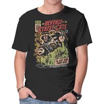 Unisex Crew Neck T-Shirt Revenge Of The Street Cats Graphic Short Sleeve Casual Tee S