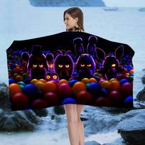 Classic F-Fnaf Horror Game Beach Towel Colorful Bath Towels For Girl Quick Dry Custom Sand Free Beach Yoga Spa Gym Pool Cotton 30x30cm