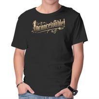 Unisex Crew Neck T-Shirt The Inconcievable Word Graphic Short Sleeve Casual Tee M