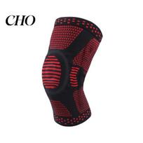 Knee Support Brace Knitted Compression Sleeve with Side Stabilizer Patella Pad Women Men Meniscus Tear Injury Recovery Joint Pain Running Sports XL raudona
