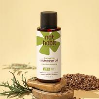 Nat Habit Post Henna Stain Boost Oil For Intense Dark Brown Hair Color And Deep Nourishment After Application 50ml