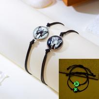 Luminous Couple Bracelets for Women Men Lovers Sun Moon Glow in The Dark Matching Bracelet Set Romantic Jewelry Anniversary Gift