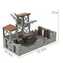 Simulate PUBG Battlegrounds Games Military Bunker Building Block Sets Military Base Assembled Models Boys Bircks Toys pilka spalva