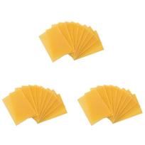 A84E-30 Pieces 100% Natural Beeswax Candle Making Kit, Honeycomb Texture DIY Beeswax Candle Craft Set geltona