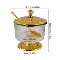 Iron Glass Sugar Jar Kitchen Spice Jar Condiment Bottle Seasoning Box Salt Shaker Spice Container Seasoning Tools Storage Tank