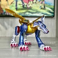 Anime Digimon Adventure Figure Metal Garurumon Action Figures Pvc Collection Model Toys Gifts