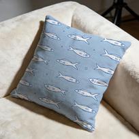 Sardine Cushion Cover Soft Decorative Pillow Case Suitable For Bedroom Sofa Car Travel Use Peach skin 18*18(CM)-1Pcs