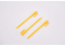 Portable Large Foldable Picnic & Beach Blanket with Ground Stakes - Perfect for Outdoor Camping, Travel, and Parties geltona