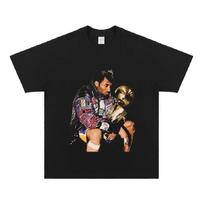 NBA 2001 Championship Tribute To Kobe Kobe Short Sleeve Heavy Cotton Loose T-shirt High Quality Luxury Brand Selling Popular S įvairiaspalvis