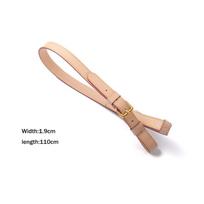 Vachetta Genuine Leather Bag Strap Adjustable Shoulder Bags Crossbody Messenger Handbag Handle Belts DIY Replacement Accessories