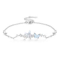 Barbie crystal bracelet [Flash Limited Edition] Iris Butterfly Aurora Butterfly High-end Bestie Outfit Wristband Couple Confession Ba2504060-Cu mėlyna