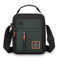 Multi-pockets Men's Business Bag Large Capacity Nylon Crossbody Bag Casual Men Shoulder Bag  Travel Style B Green